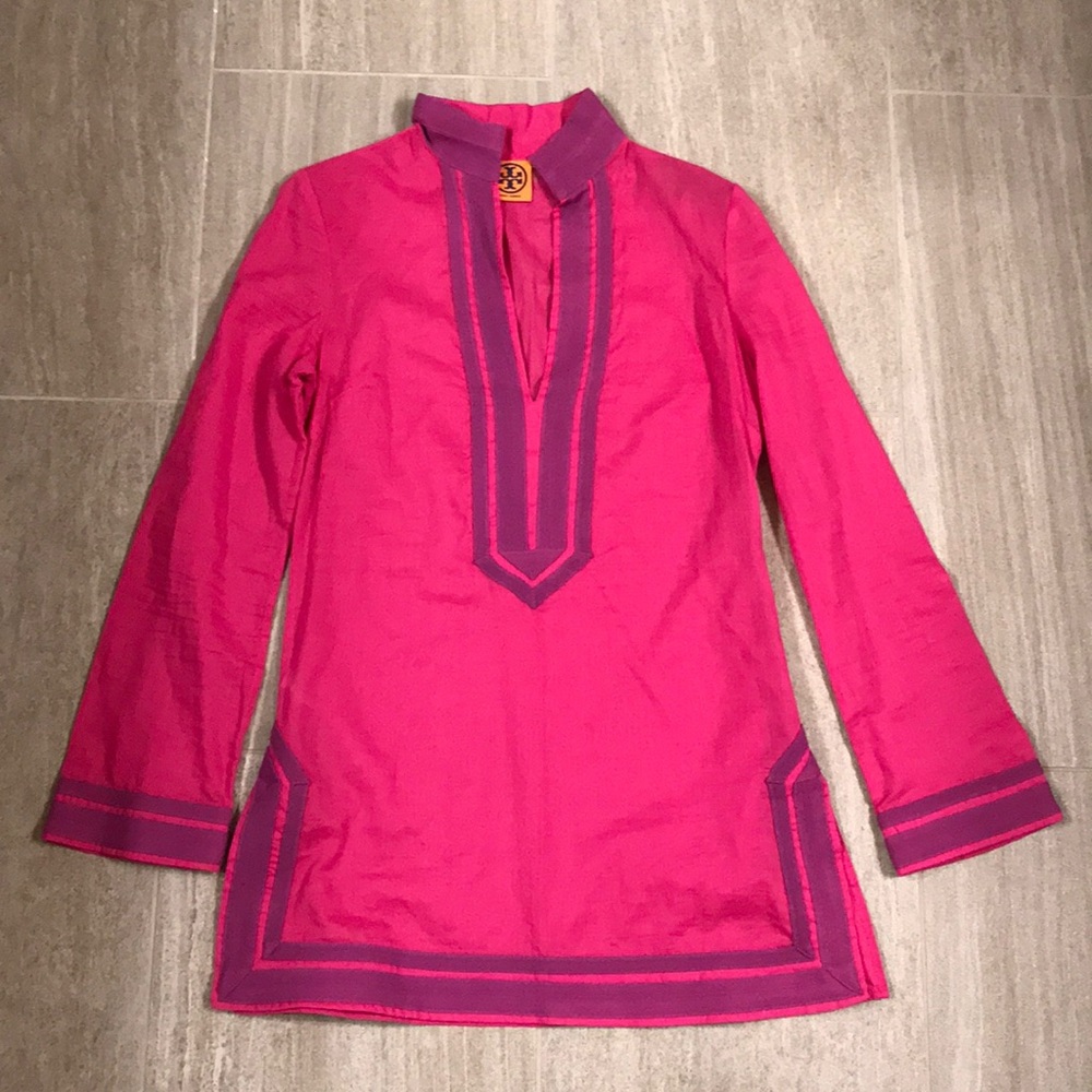 Pink/purple Tory Burch tunic - sz 2